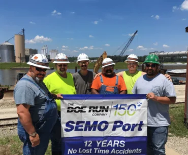 The Doe Run Company’s Southeast Missouri (SEMO) Port achieved 12 years with no lost time accidents in 2018.