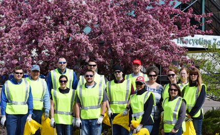 Lead battery industry community involvement in highway cleanup