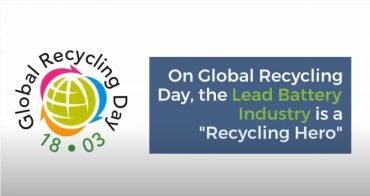 Global Recycling Day and lead batteries video