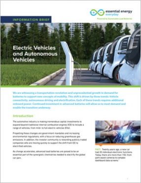 Electric Vehicle Information Brief