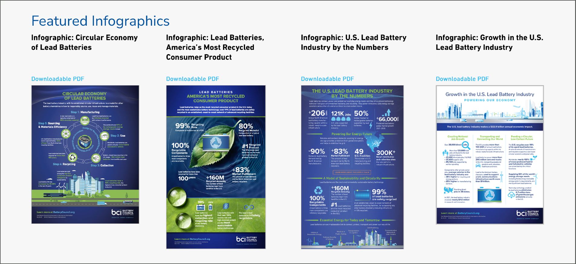 BCI Resources infographics