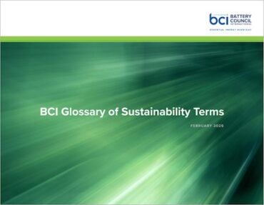 Cover of the BCI Glossary of Sustainability Terms