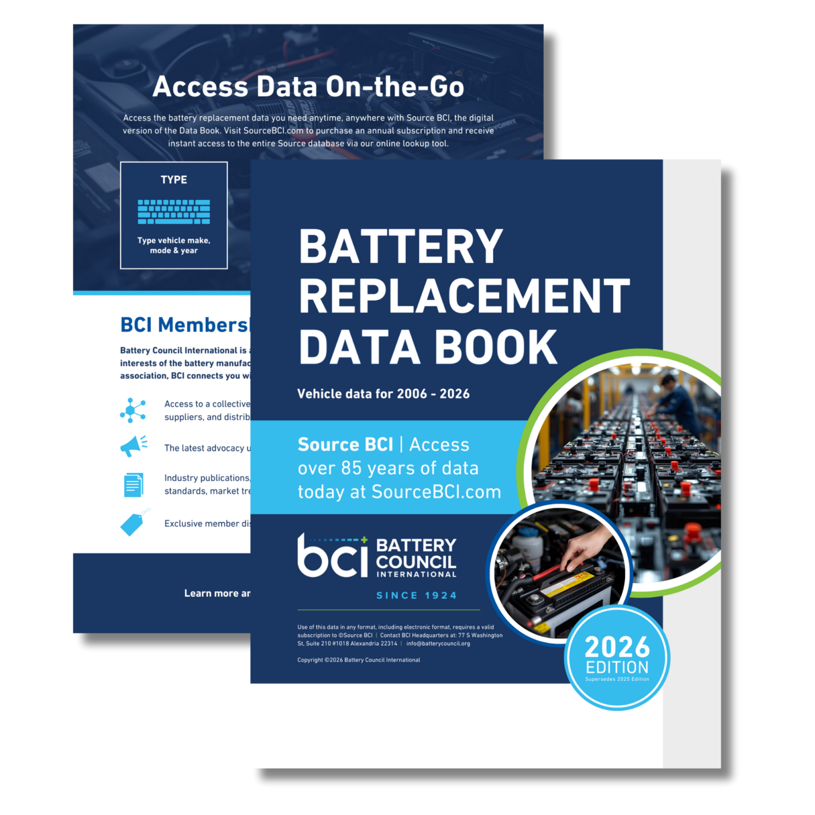 2026 BCI Battery Replacement Data Book image