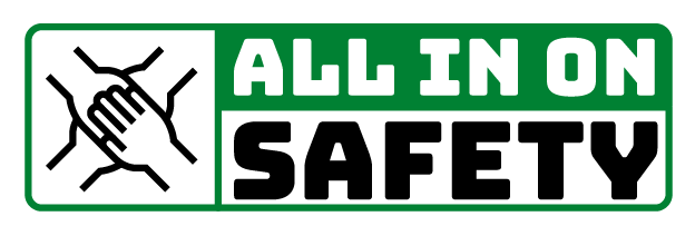 All in on safety logo
