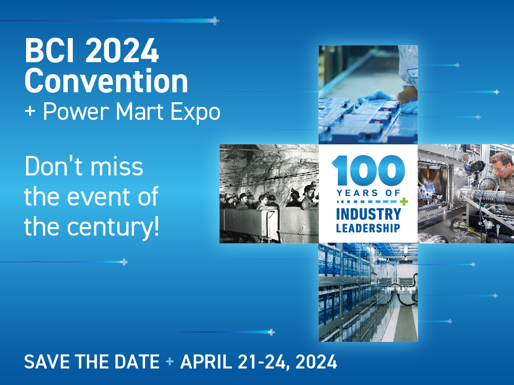 Registration Open for 2024 BCI Convention Battery Council International