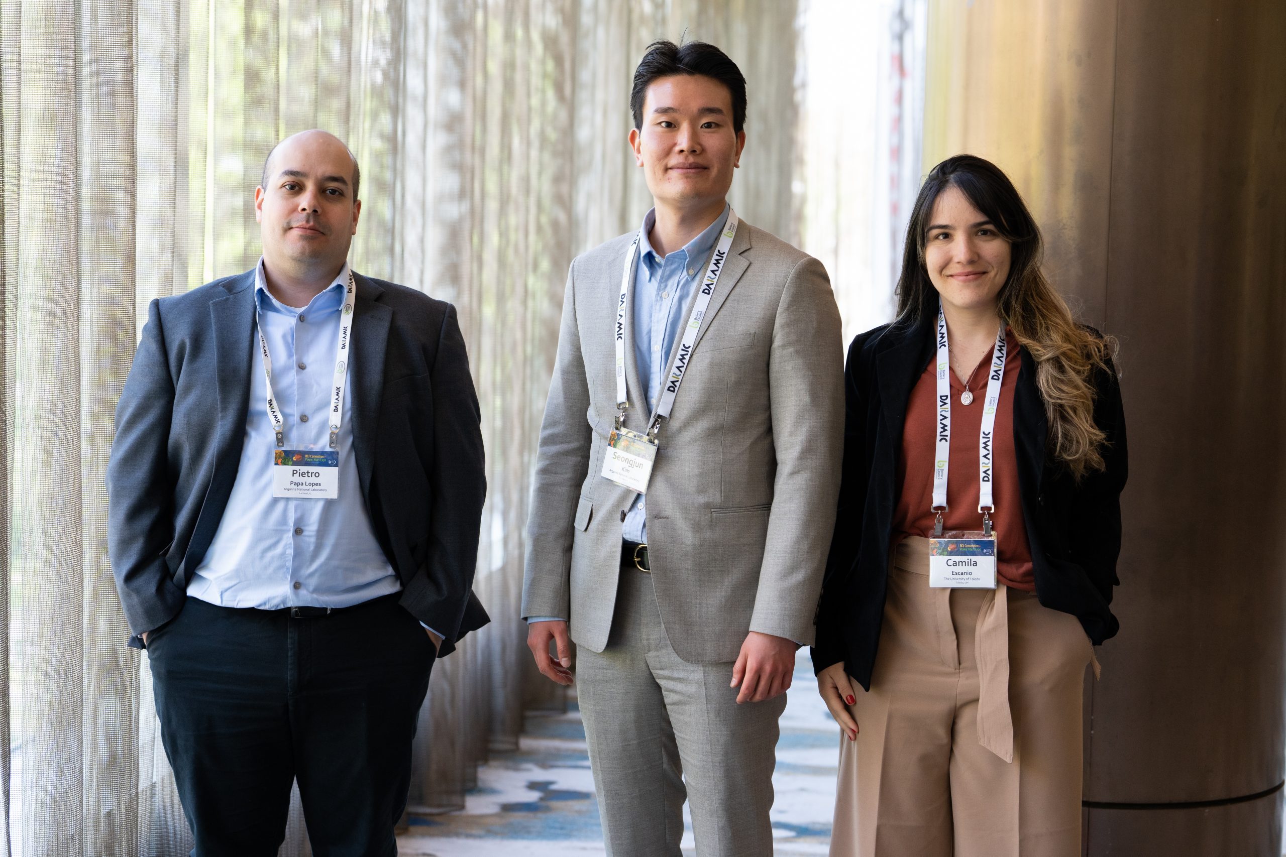 Researchers with selected entries from the BCI 2023 Battery Poster Research Showcase