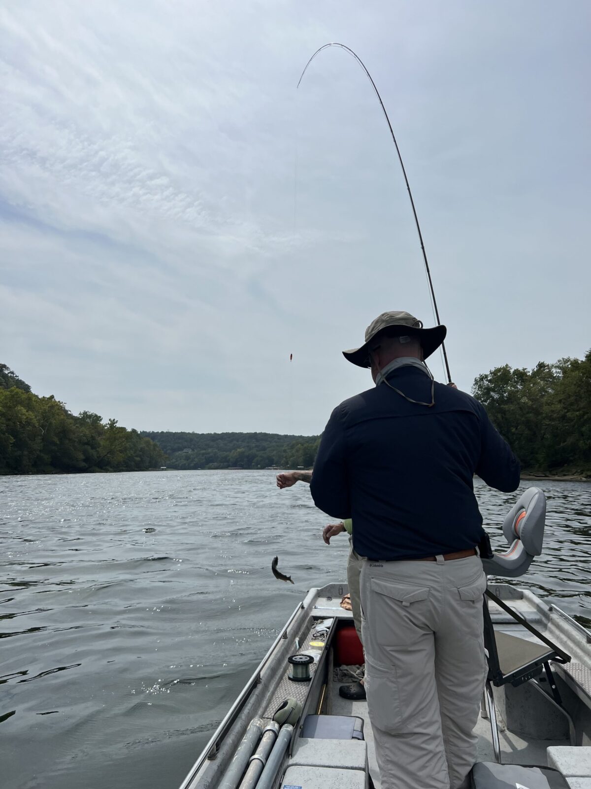 Stryten employee fishing