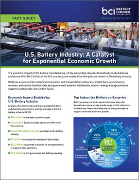US Battery Industry Economic Growth