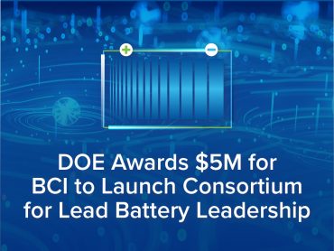DOE awards $5 million for BCI to launch consortium for lead battery research