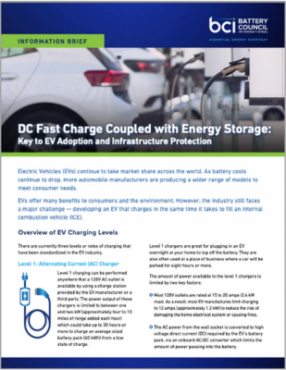 DC Fast Charge Info Brief resource