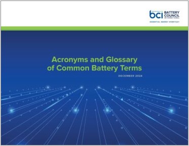 Cover of the BCI Glossary of Terms PDF.