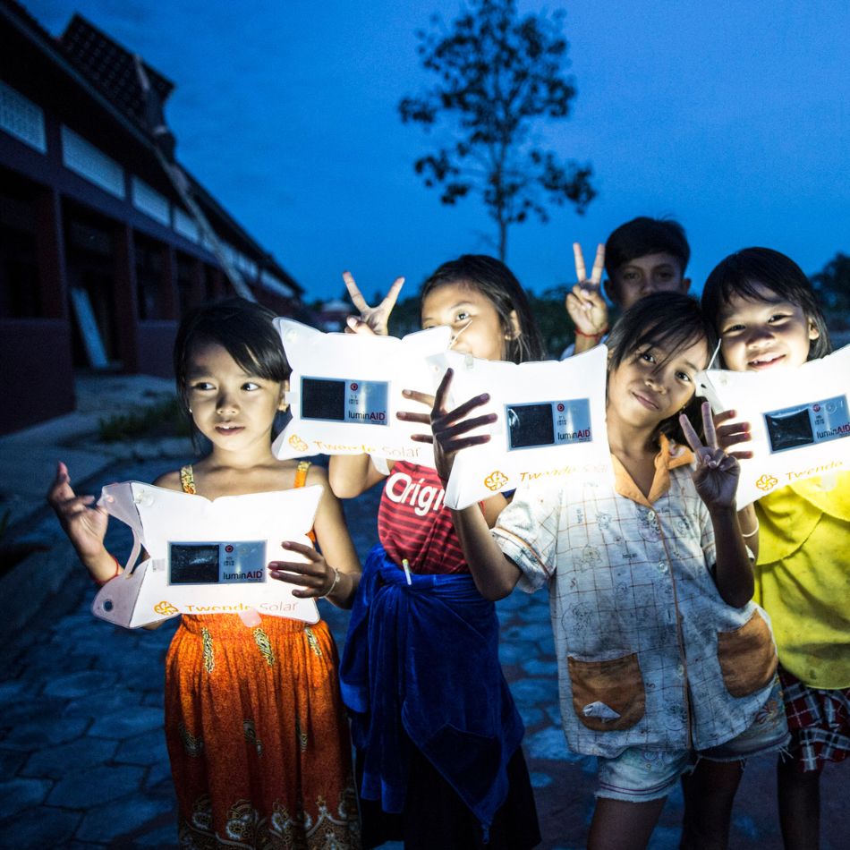Twende Solar education energy storage at night Children in Cambodia learn about energy storage at night.