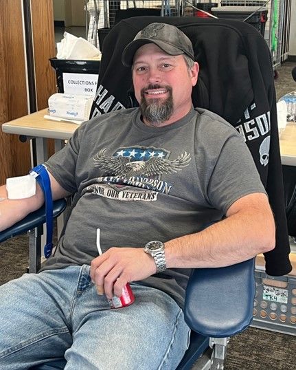 East Penn employee and blood drive participant East Penn employee and blood drive participant