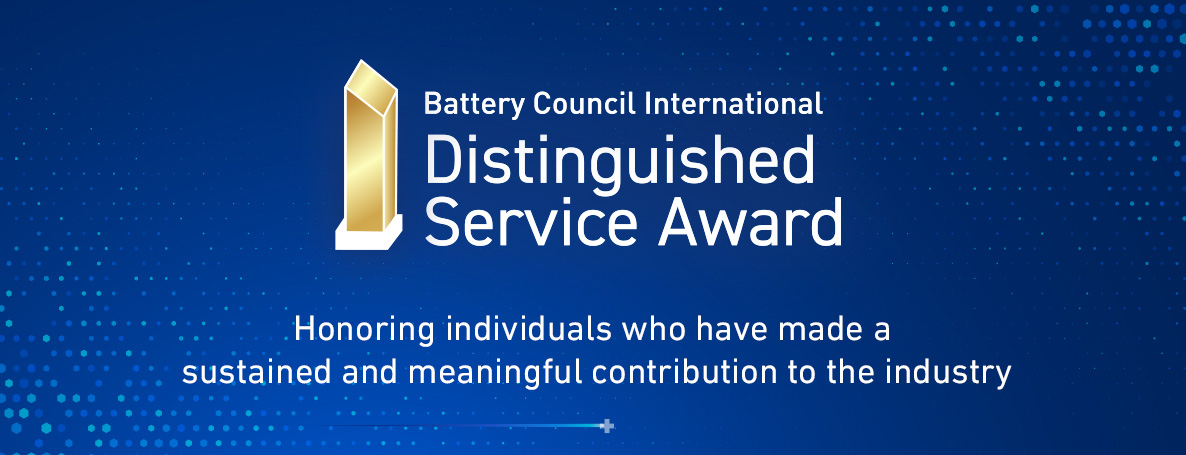 BCI Distinguished Service Award icon and graphic.