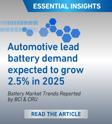 BCI Essential Insights on automotive battery trends from CRU report