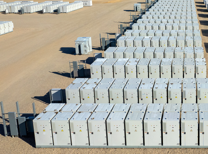 Batteries supply backup power to critical applications